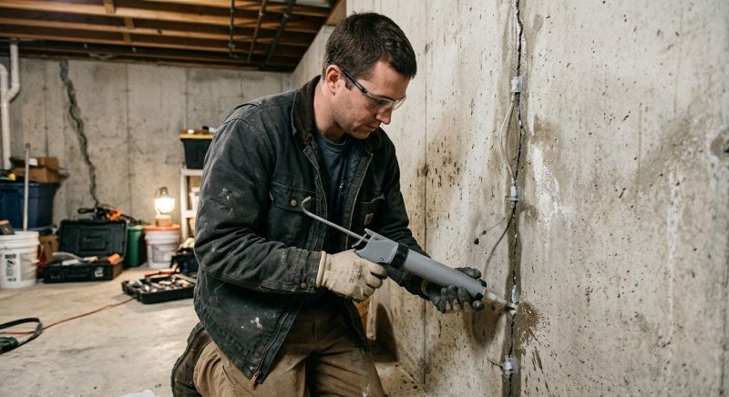 Basement Crack Repair in Riverton, UT