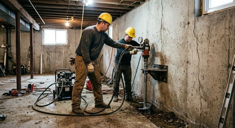Basement Stabilization in Riverton, UT