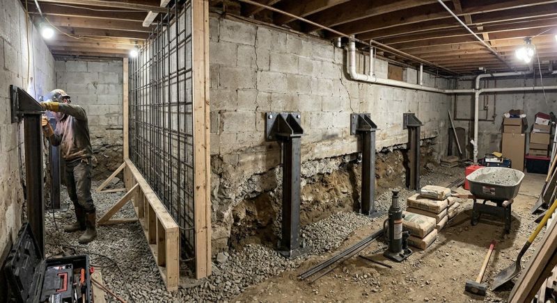 Basement Stabilization in Riverton, UT