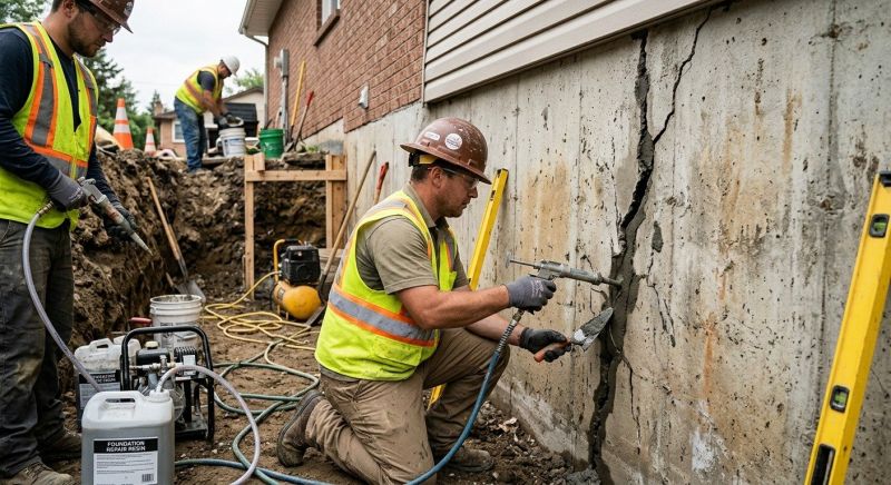 Cracked Foundation Repair in Millcreek, UT