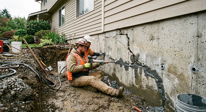 Cracked Foundation Repair in Orem, UT