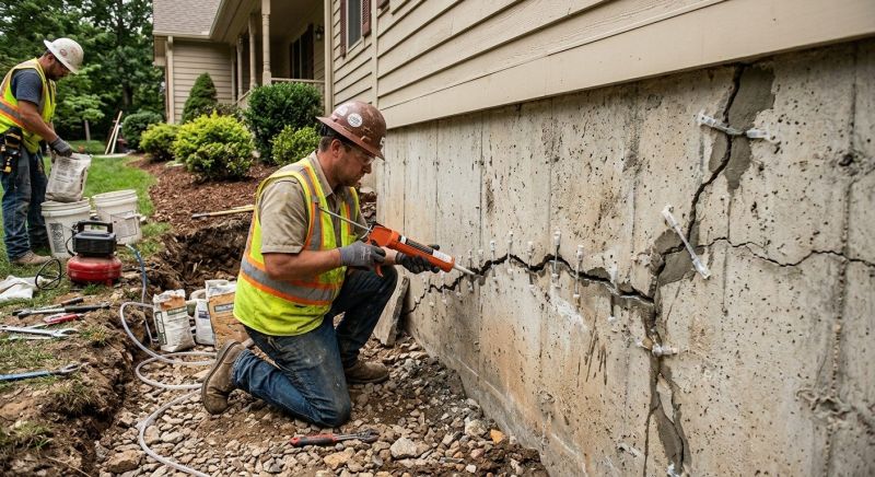 Cracked Foundation Repair in Orem, UT