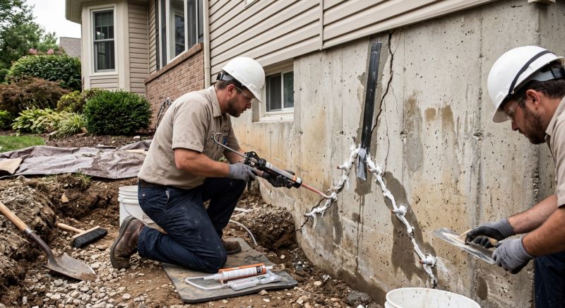 Cracked Foundation Repair in Tooele, UT