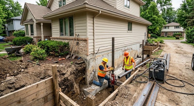 Exterior Foundation Repair in Riverton, UT