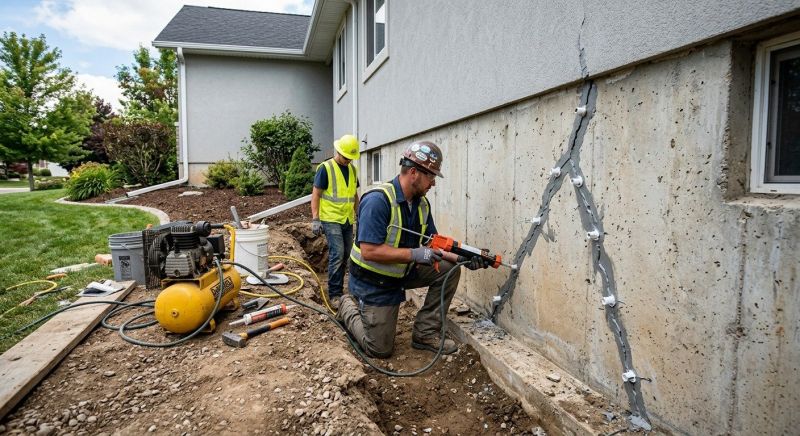 Foundation Crack Repair in Midvale, UT