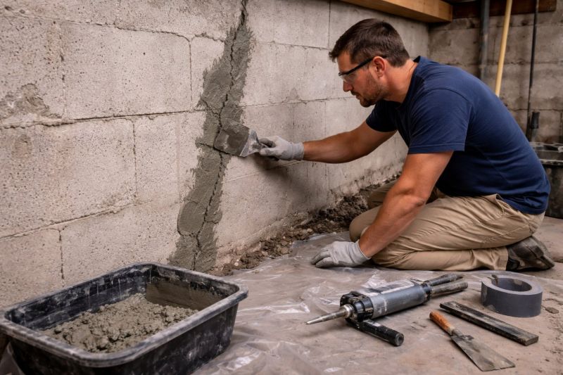 Foundation Crack Repair in Orem, UT