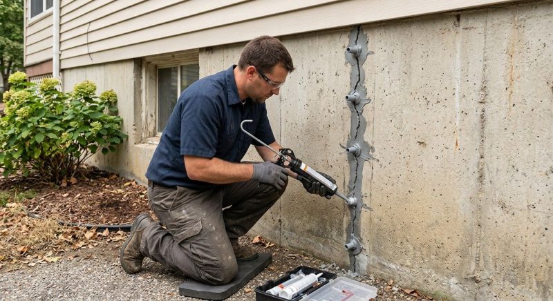 Foundation Crack Sealing in Riverton, UT