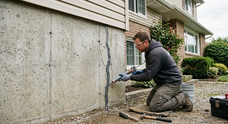 Foundation Crack Sealing in Riverton, UT