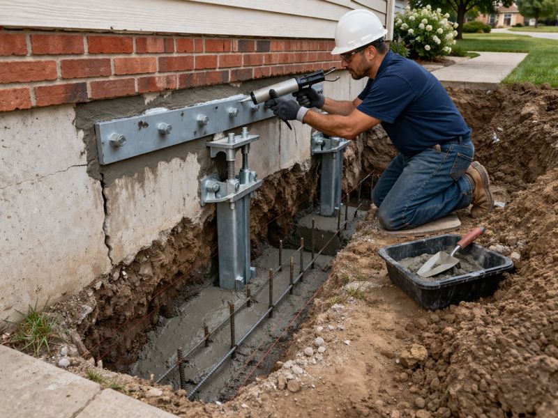 Foundation Pier Repair in Riverton, UT