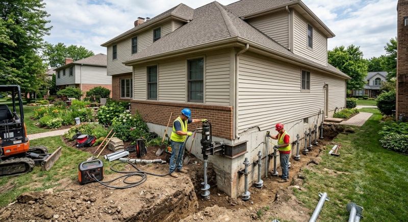 Helical Piers Installation in Riverton, UT