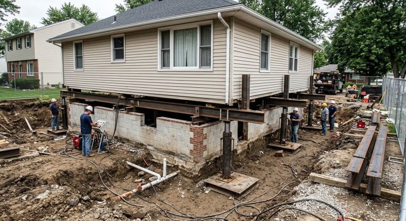 Sinking Foundation Lifting in Riverton, UT