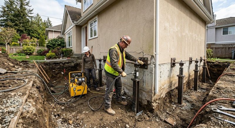 Sinking Foundation Repair in Riverton, UT
