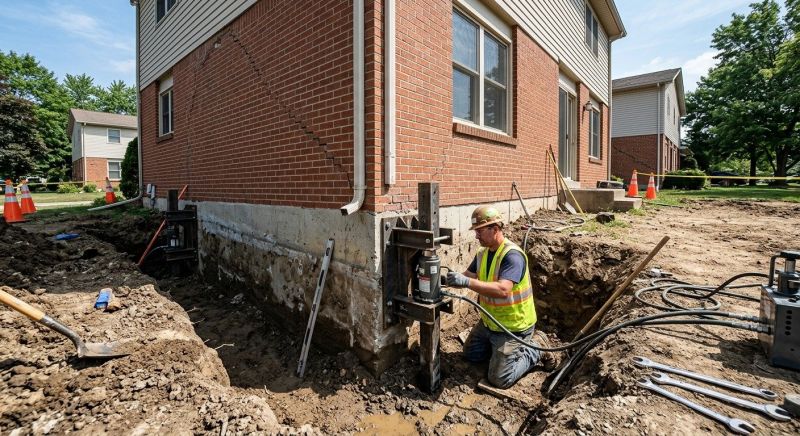 Sinking Foundation Repair in Riverton, UT