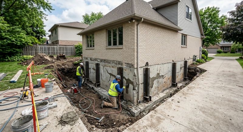 Sinking Foundation Repair in Midvale, UT