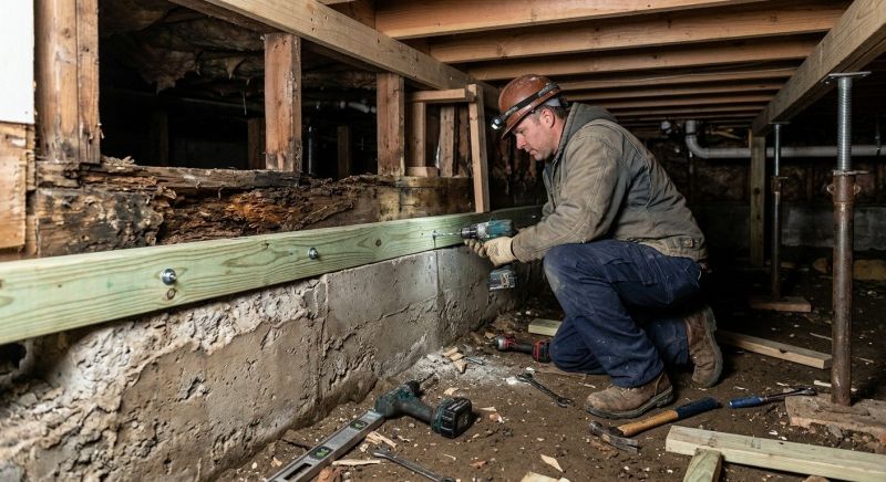 Sinking Foundation Repair in Midvale, UT