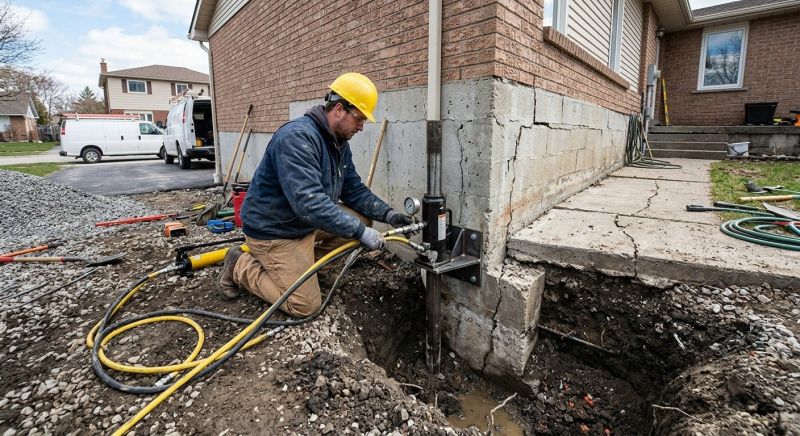 Sinking Foundation Repair in Midvale, UT